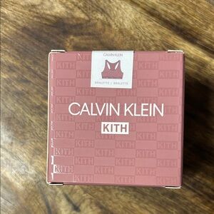 KITH Calvin Klein Bralette Box in Pink. Size S/P.
